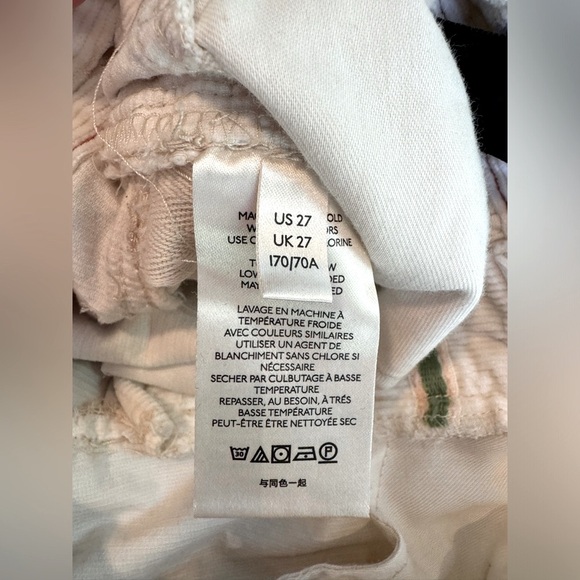 Anthropologie Pilcro Cream Pants Slim Boyfriend Size 27 - Picture 12 of 12